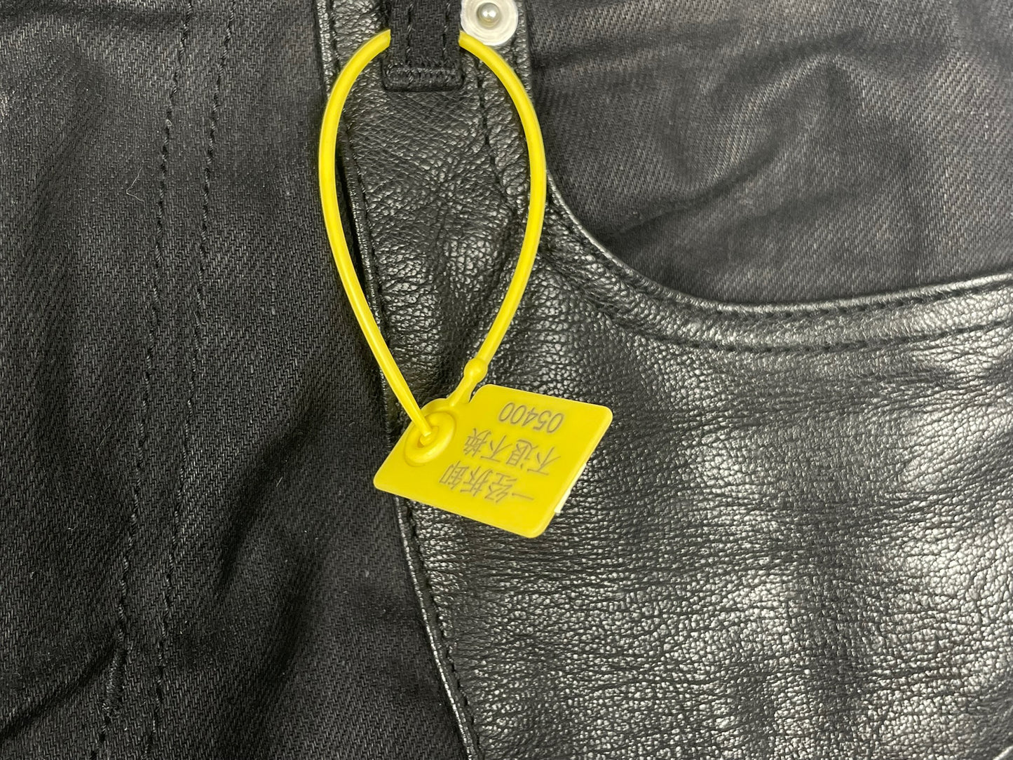 Saint Laurent SLP 5-zips Leather Skinny Jeans 15AW