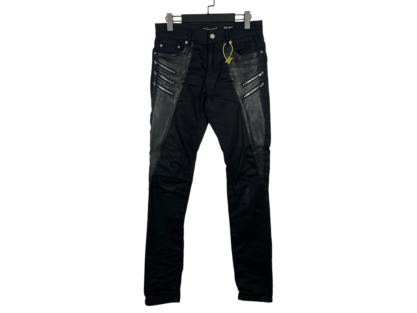 Saint Laurent SLP 5-zips Leather Skinny Jeans 15AW