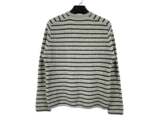 Auralee Striped Shetland Wool And Cashmere-Blend Sweater AW25