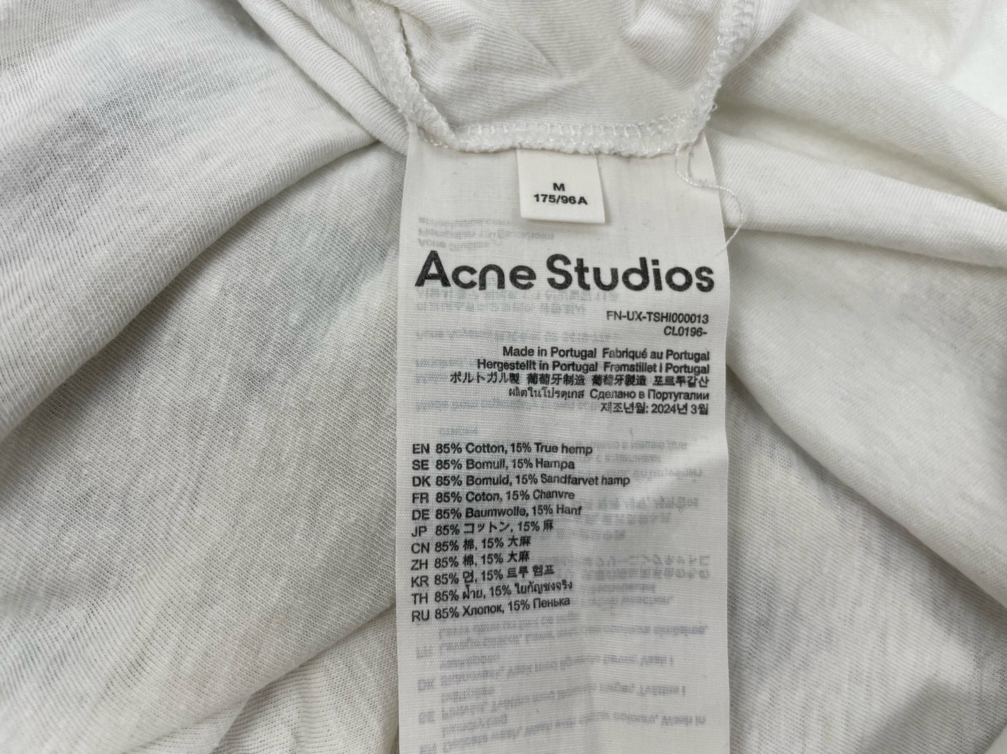Acne Studios 1996 Logo T-Shirt Dusty White