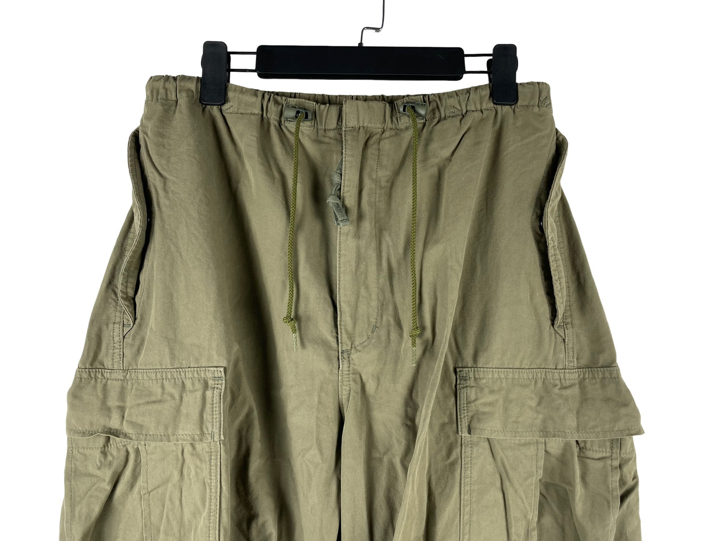 BEAMS Plus Olive Drawstring Cargo Pants