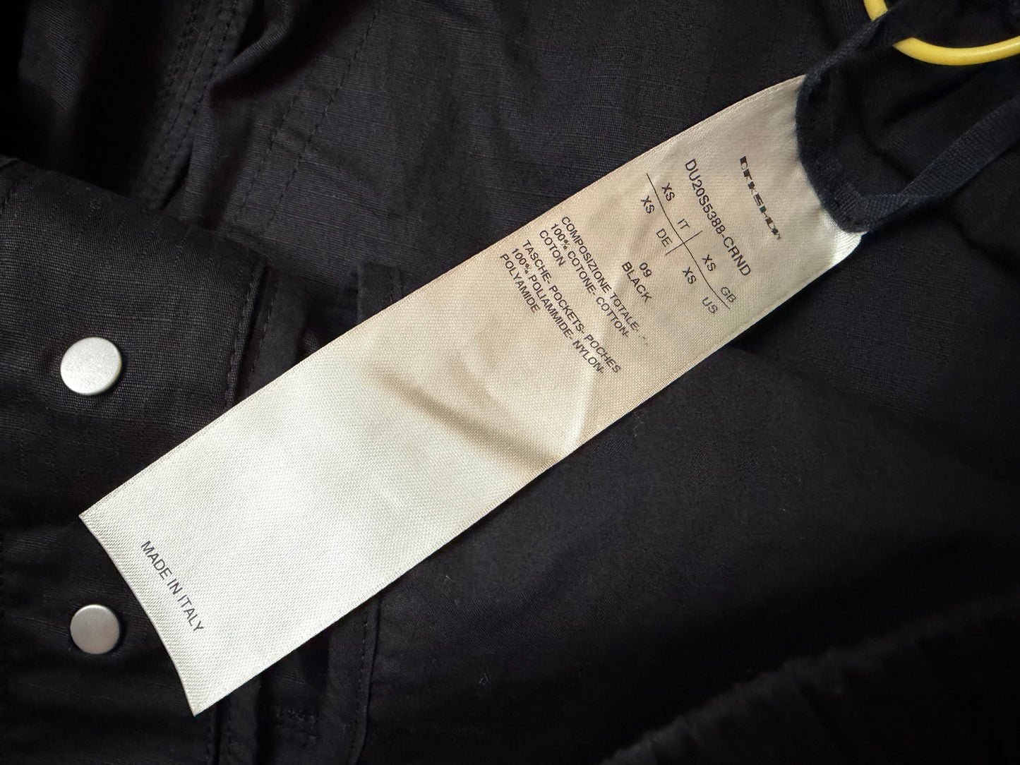 Rick Owens DRKSHDW Zip Cargo Pocket Pod Shorts SS20