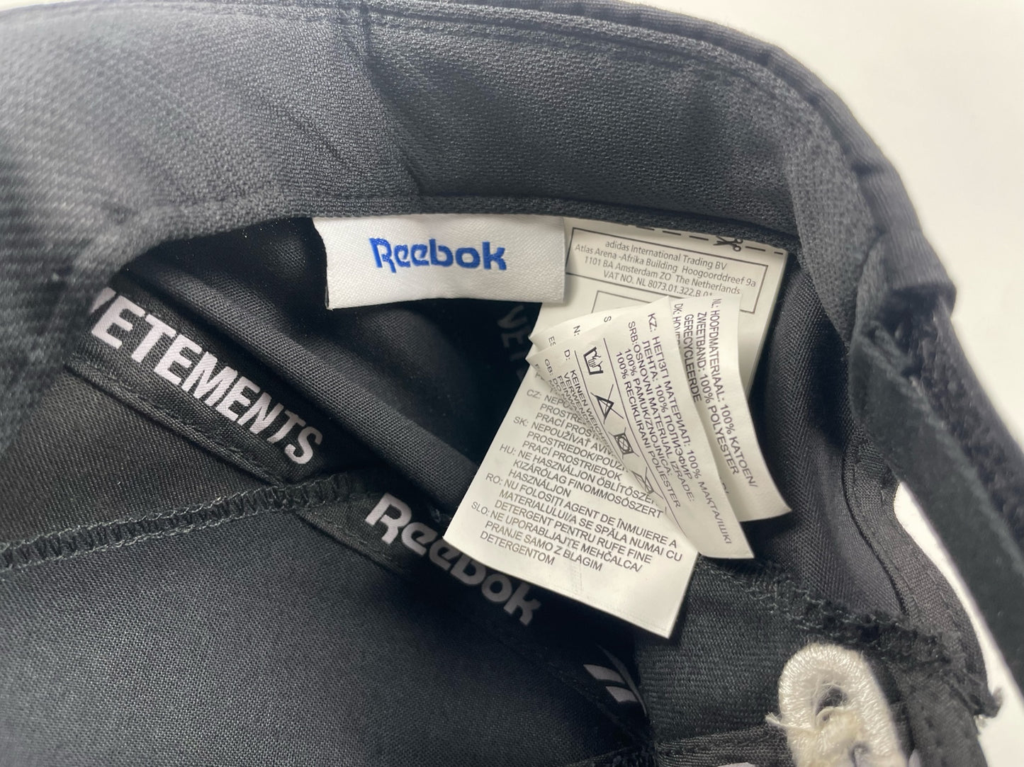 Reebok x Vetements Reworked Baseball Cap AW17
