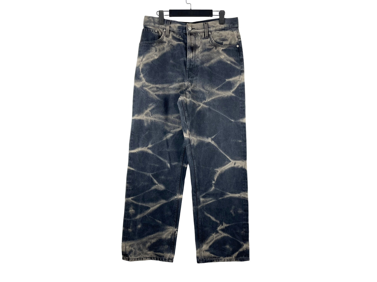 Dries Van Noten SS22 Tie-Dye Wide-Leg Jeans