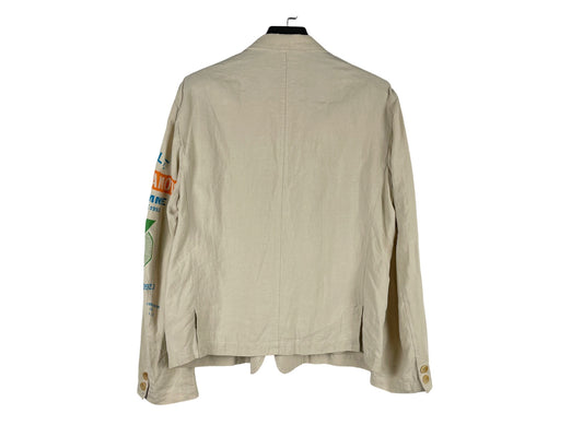Yohji Yamamoto SS93 Linen Slogan Blazer