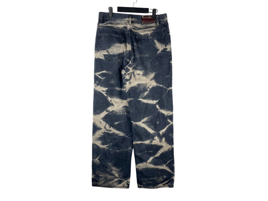 Dries Van Noten SS22 Tie-Dye Wide-Leg Jeans