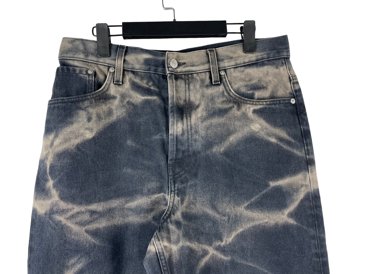 Dries Van Noten SS22 Tie-Dye Wide-Leg Jeans