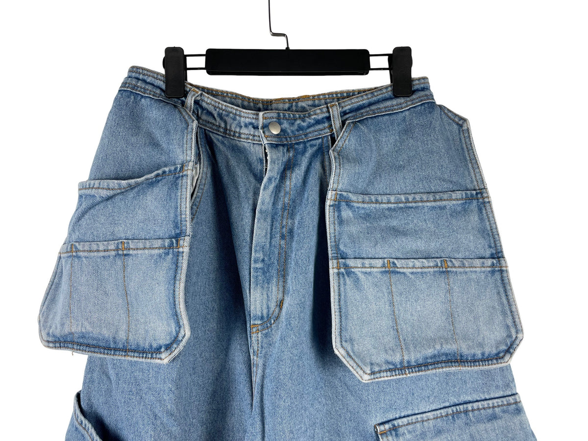 Hed Mayner FW22 Multi-Pocket Wide-Leg Jeans