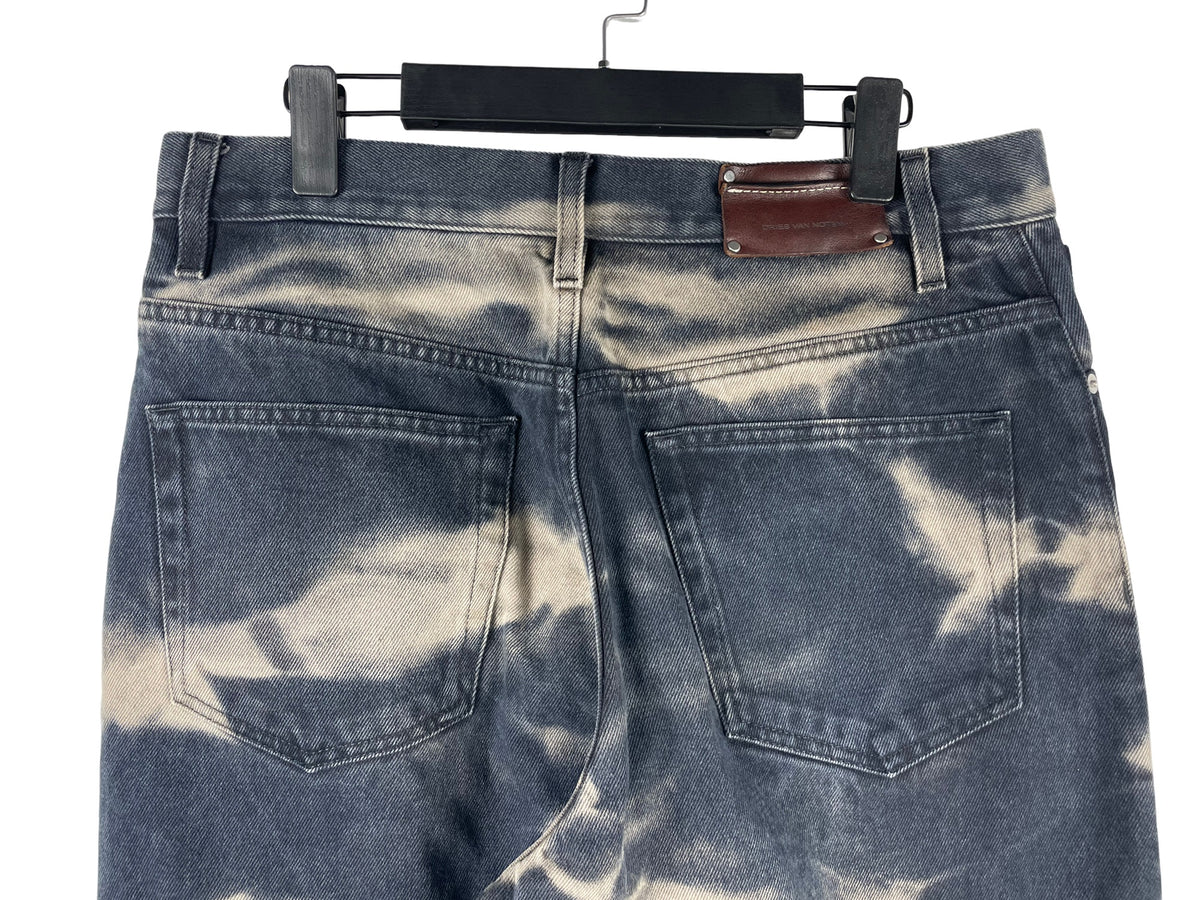 Dries Van Noten SS22 Tie-Dye Wide-Leg Jeans
