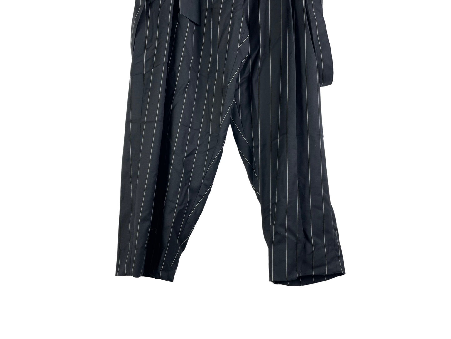 Enfants Riches Déprimes ERD Black Wool Carrot Leg Suspender Trousers FW18