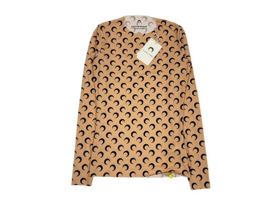 Marine Serre Moon Printed Jersey Second Skin Crewneck