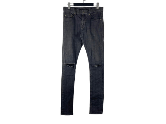 Saint Laurent D02 Knee Rip Jeans FW14 Hedi Era