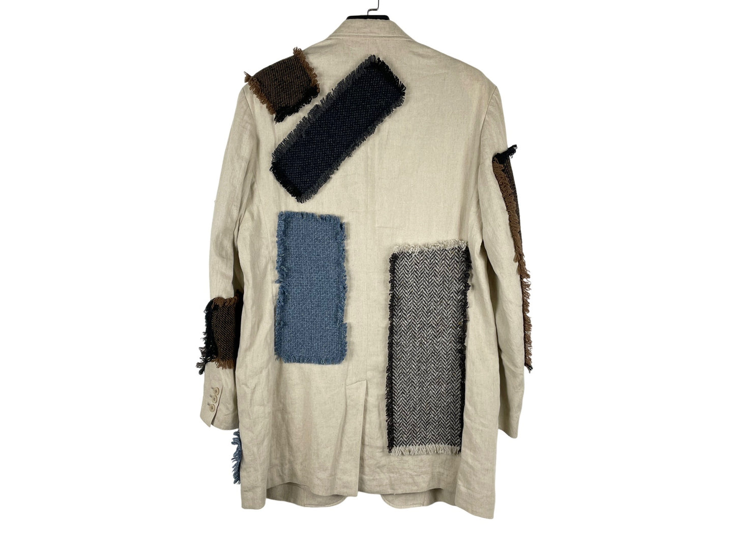 Yohji Yamamoto Patchwork Linen Blazer Jacket