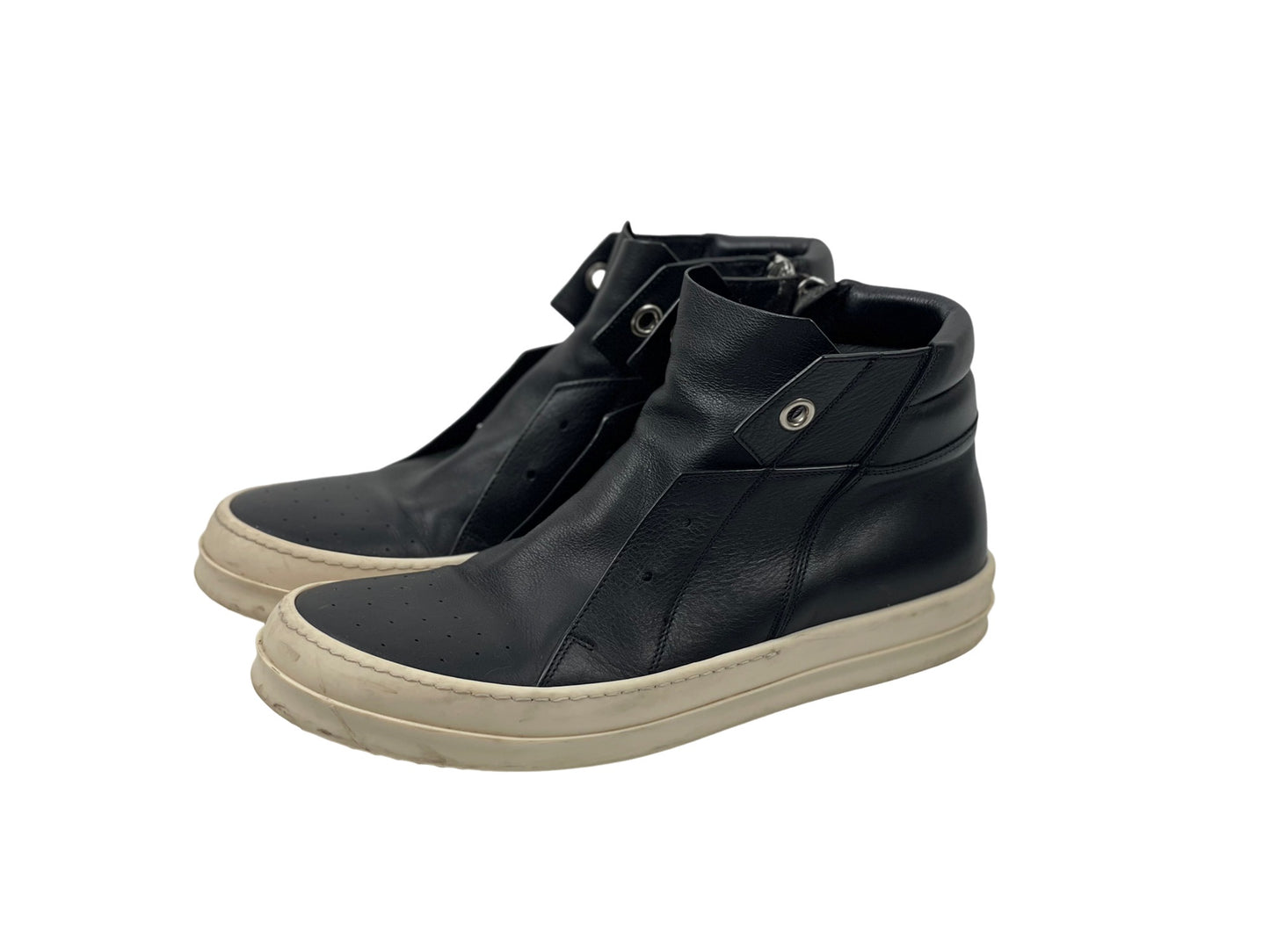 Rick Owens Island Dunk Leather Sneakers