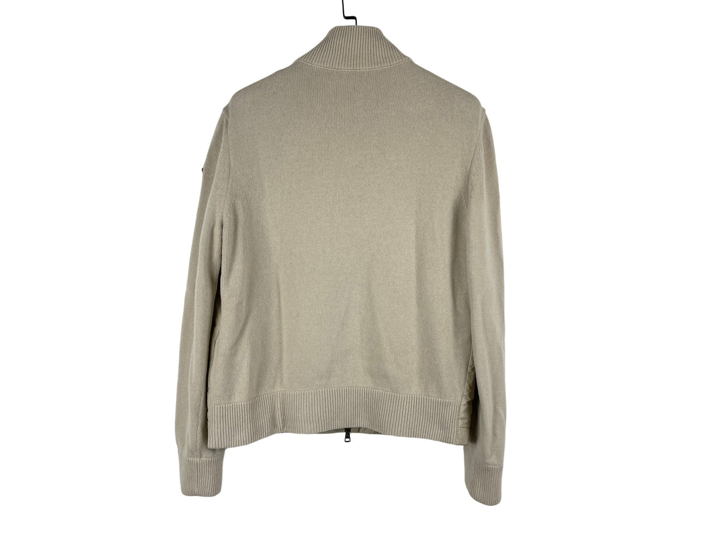 Moncler Padded Shell-Panelled Wool and Cashmere-Blend Down Zip-Up Cardigan