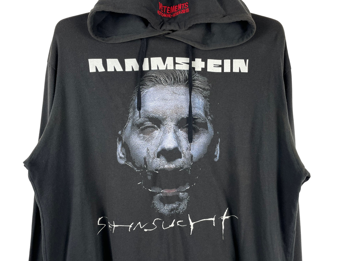 Vetements Rammstein Hooded Long Sleeve AW18