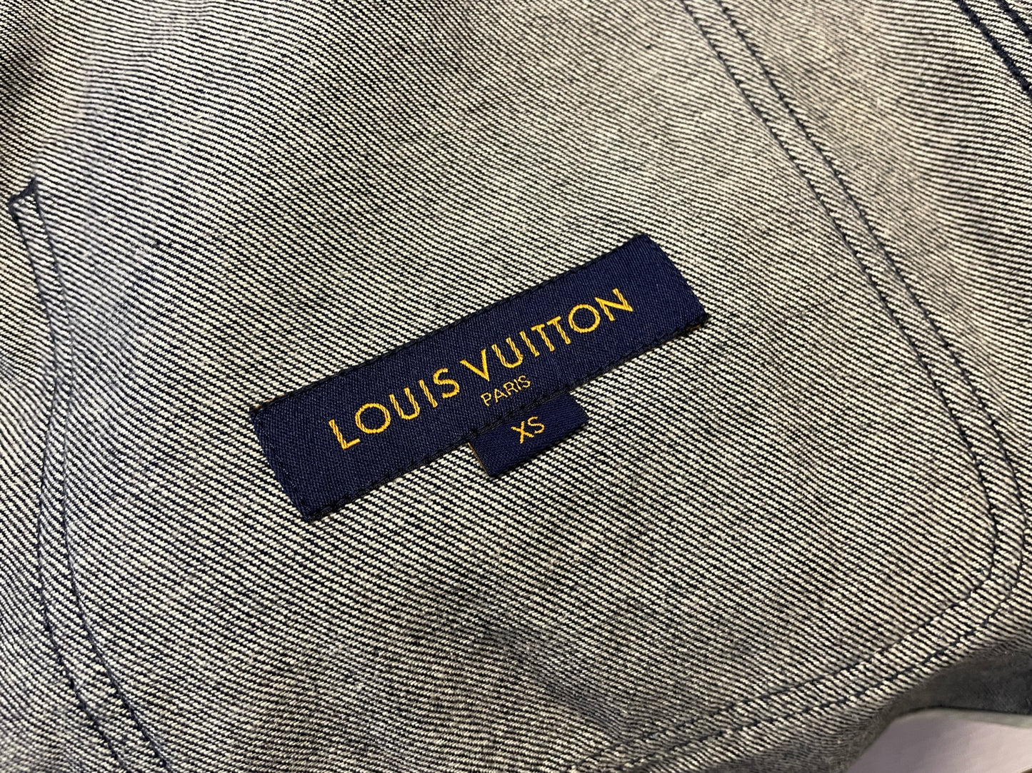 Louis Vuitton Leaf Baseball Denim Shirt