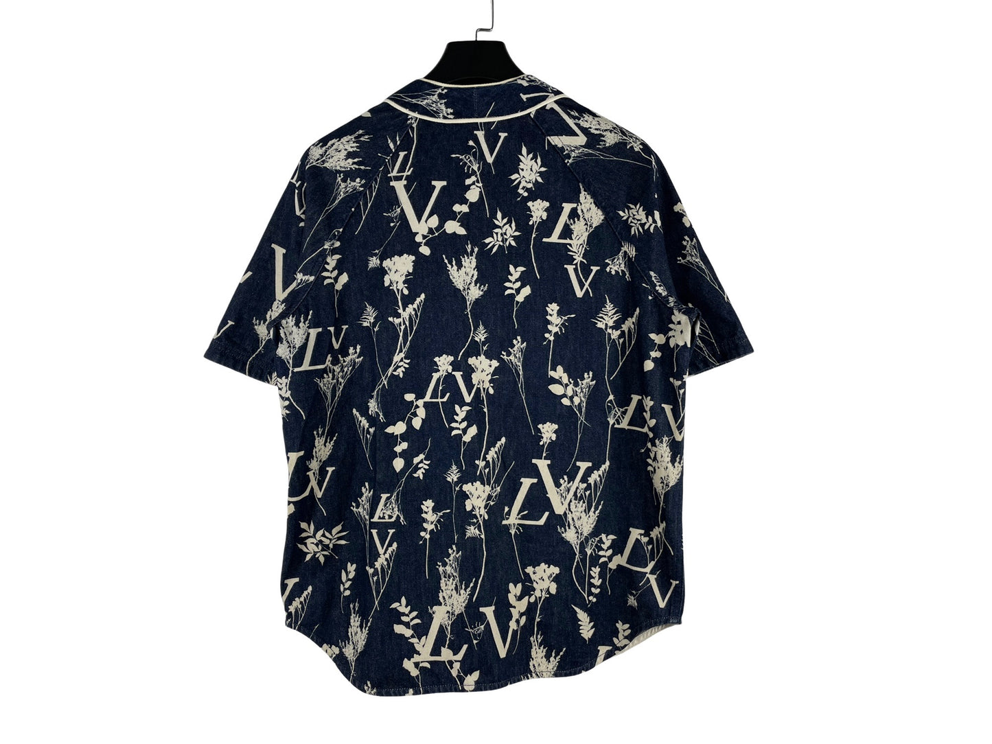 Louis Vuitton Leaf Baseball Denim Shirt