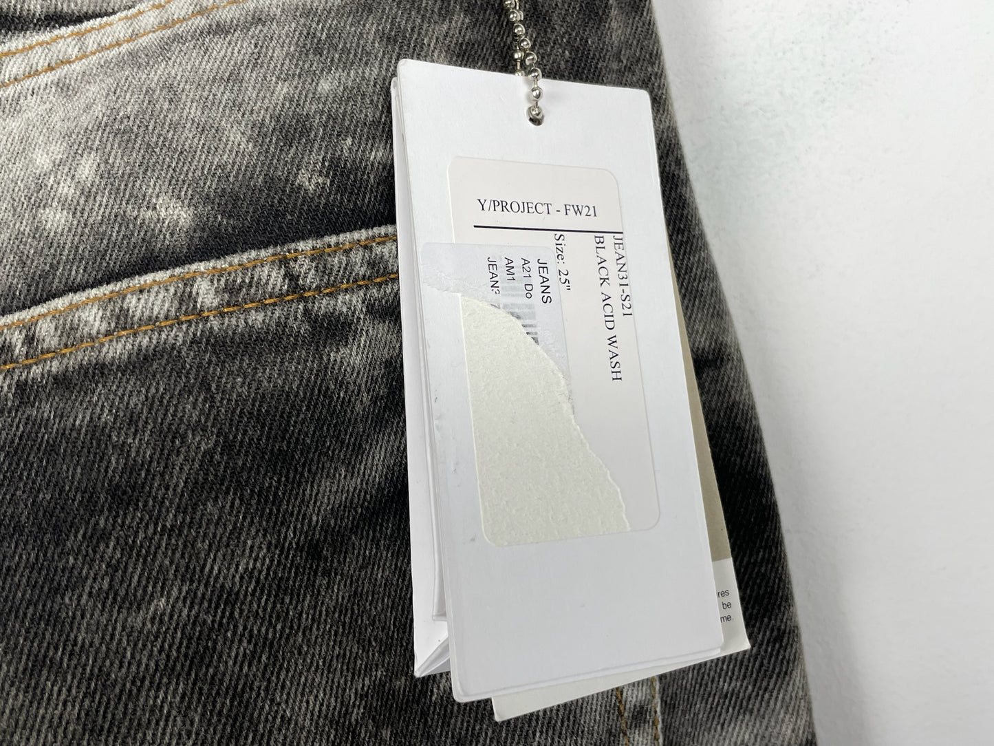 Y/Project Wired Black Jeans
