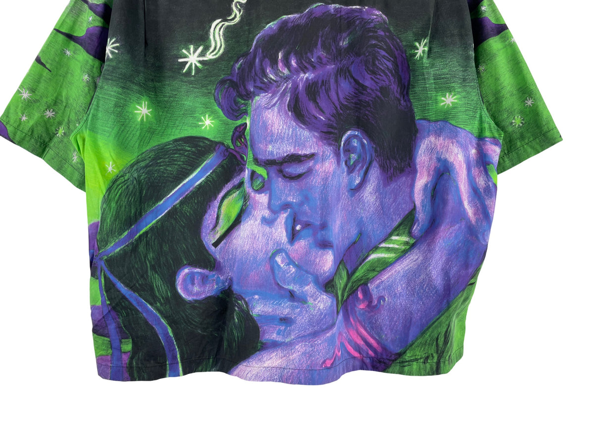 Prada Impossible True Love Green Short-Sleeve Shirt FW18