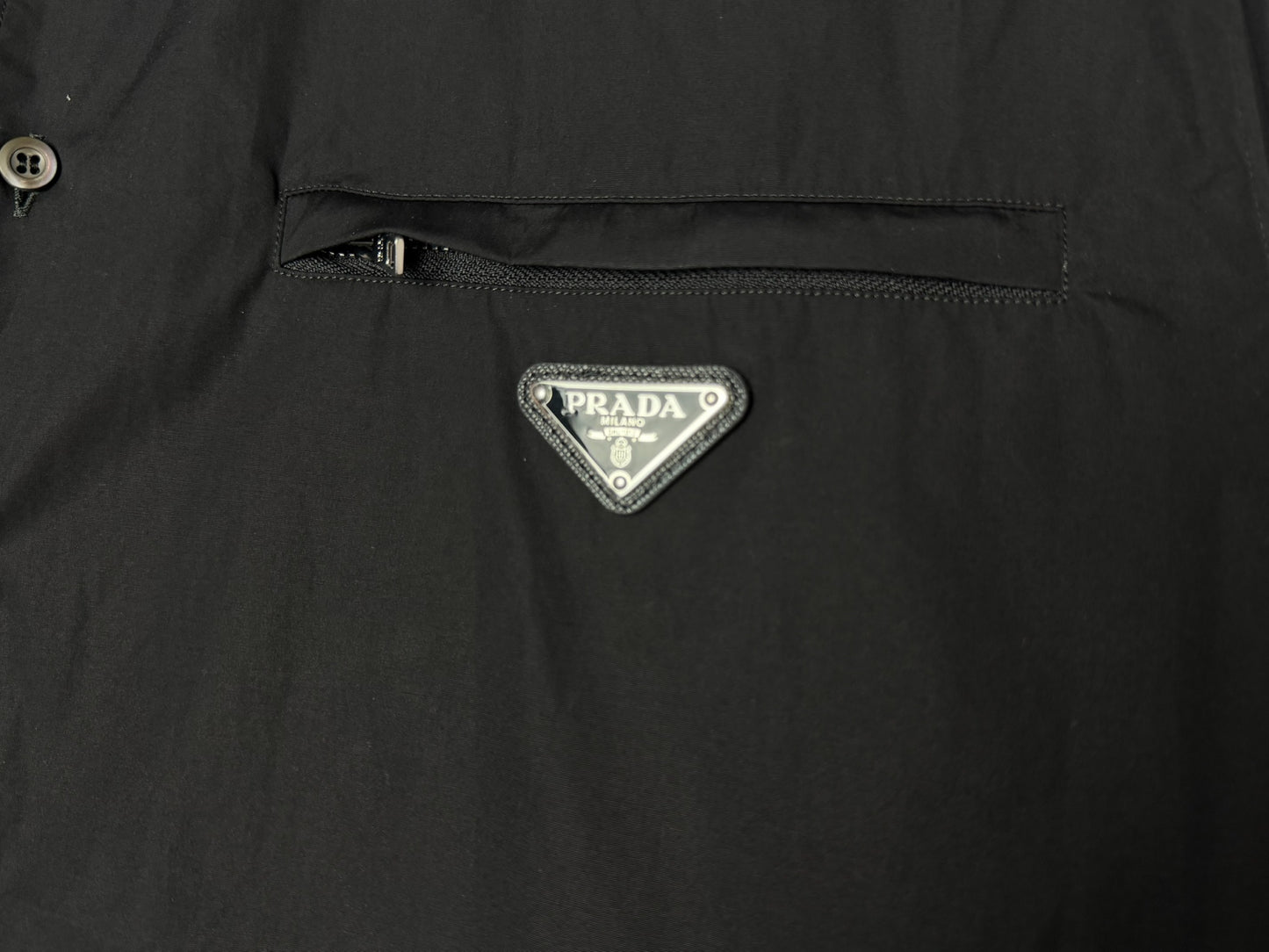 Prada Cotton Button Up Long Sleeve Shirt