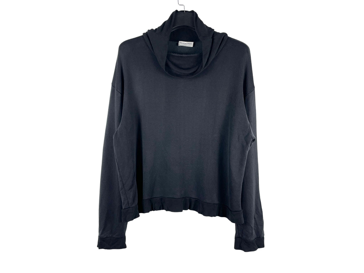 Balenciaga Back Logo Turtleneck Sweatshirt