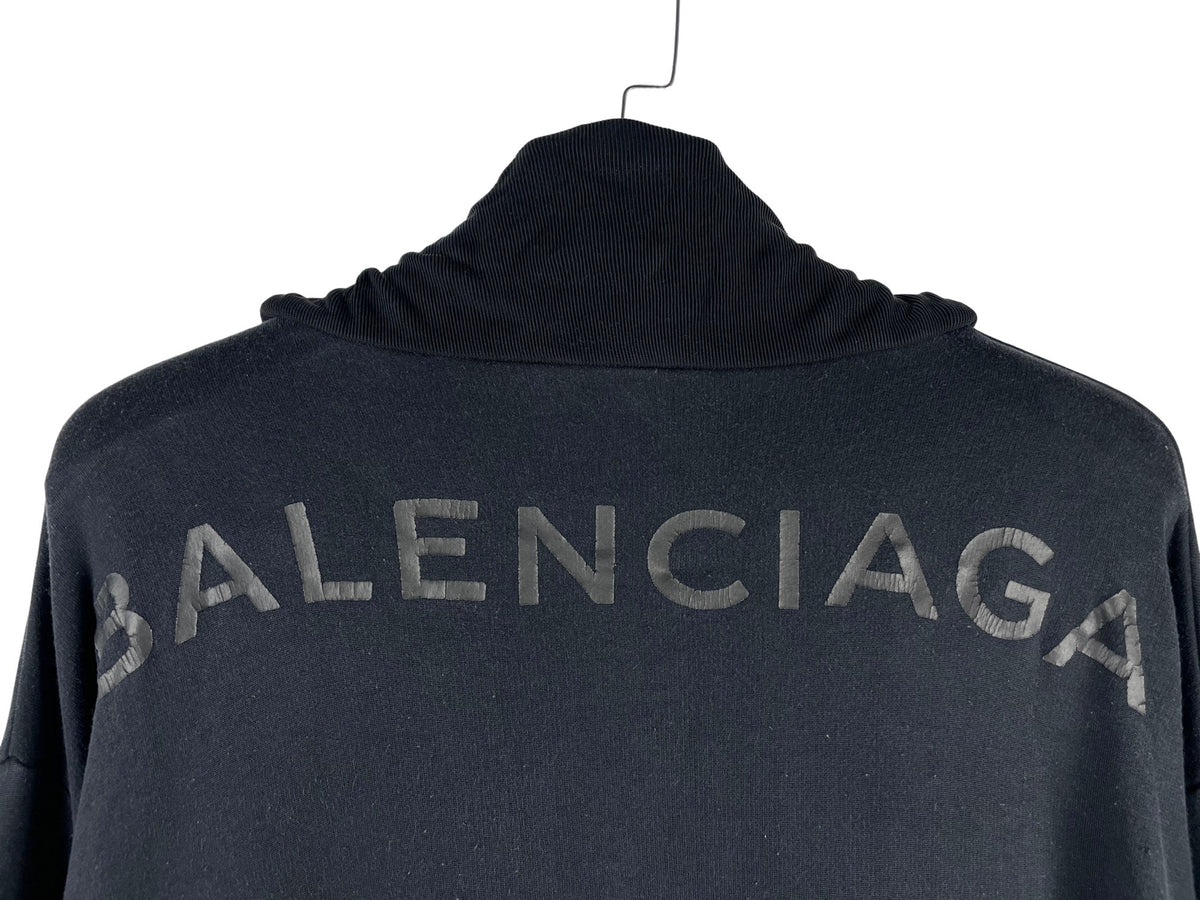 Balenciaga Back Logo Turtleneck Sweatshirt