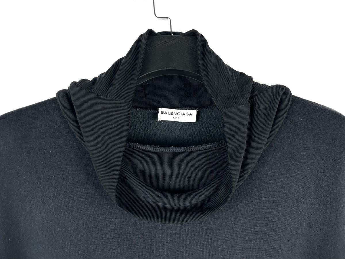 Balenciaga Back Logo Turtleneck Sweatshirt