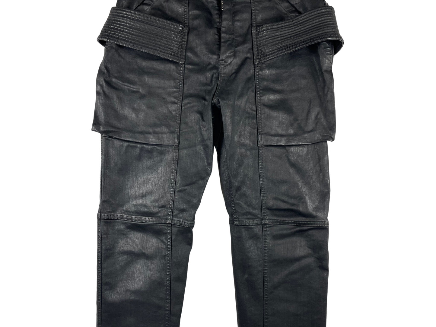 Rick Owens DRKSHDW Waxed Easy Creatch Cut Jeans