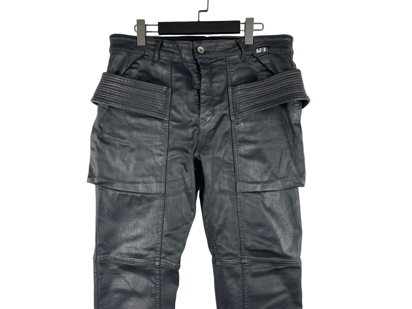 Rick Owens DRKSHDW Waxed Easy Creatch Cut Jeans