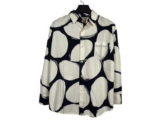 Marni Circles Black White Tunic Blouse Shirt