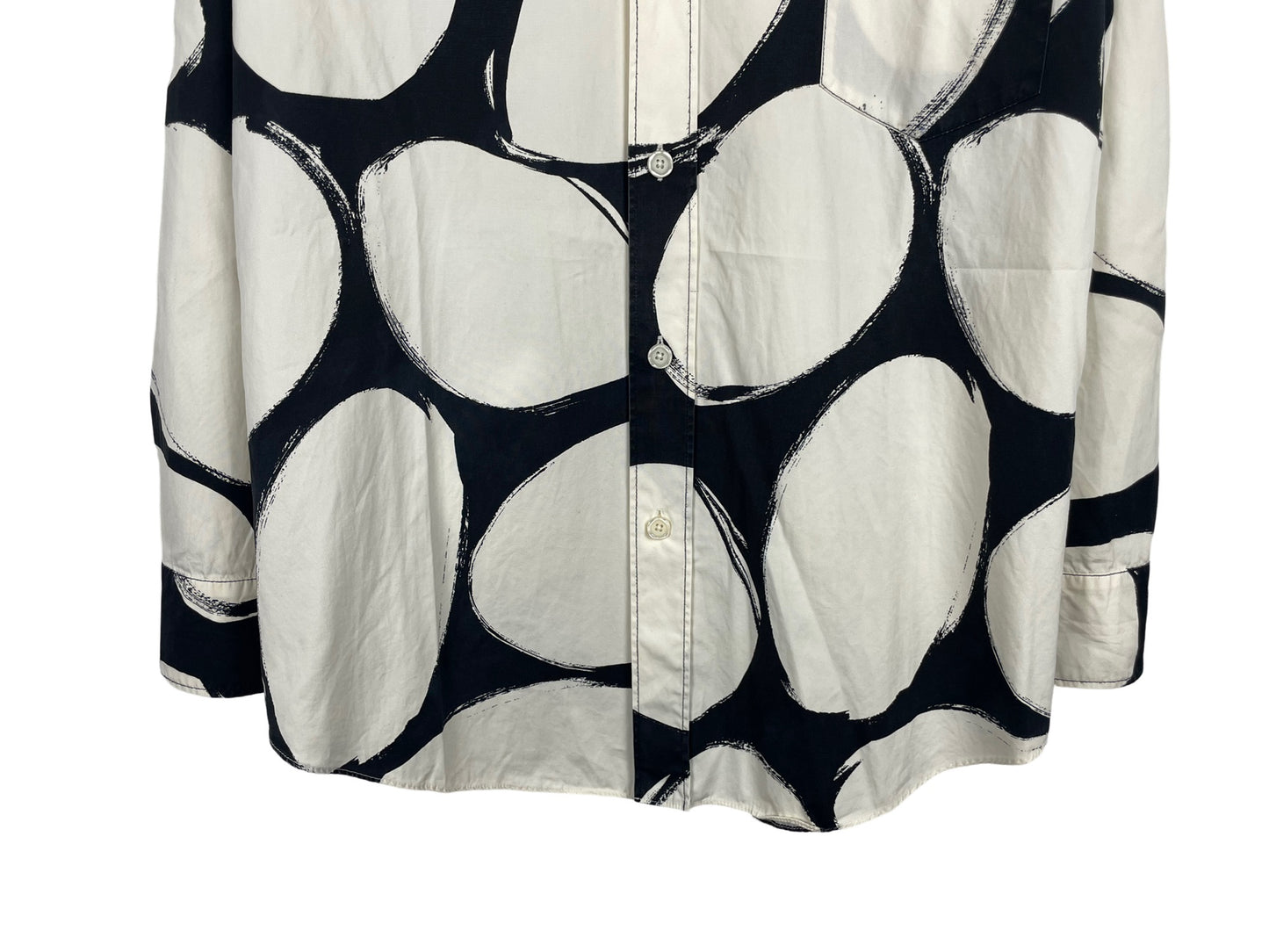 Marni Circles Black White Tunic Blouse Shirt