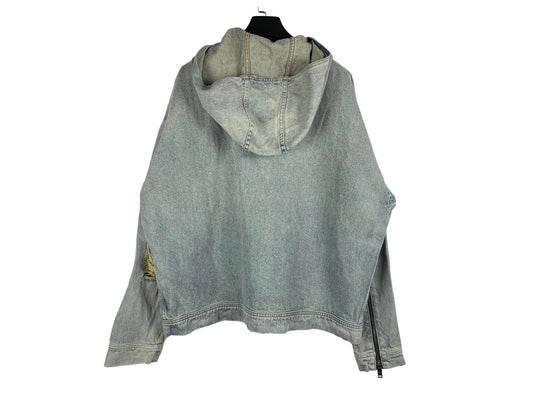 424 On Fairfax Denim Zip Hoodie Jacket SS16
