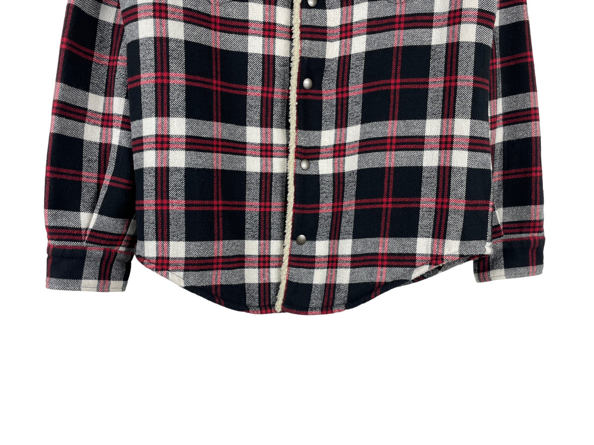 Saint Laurent Sherpa-Lined Checked Shirt AW21