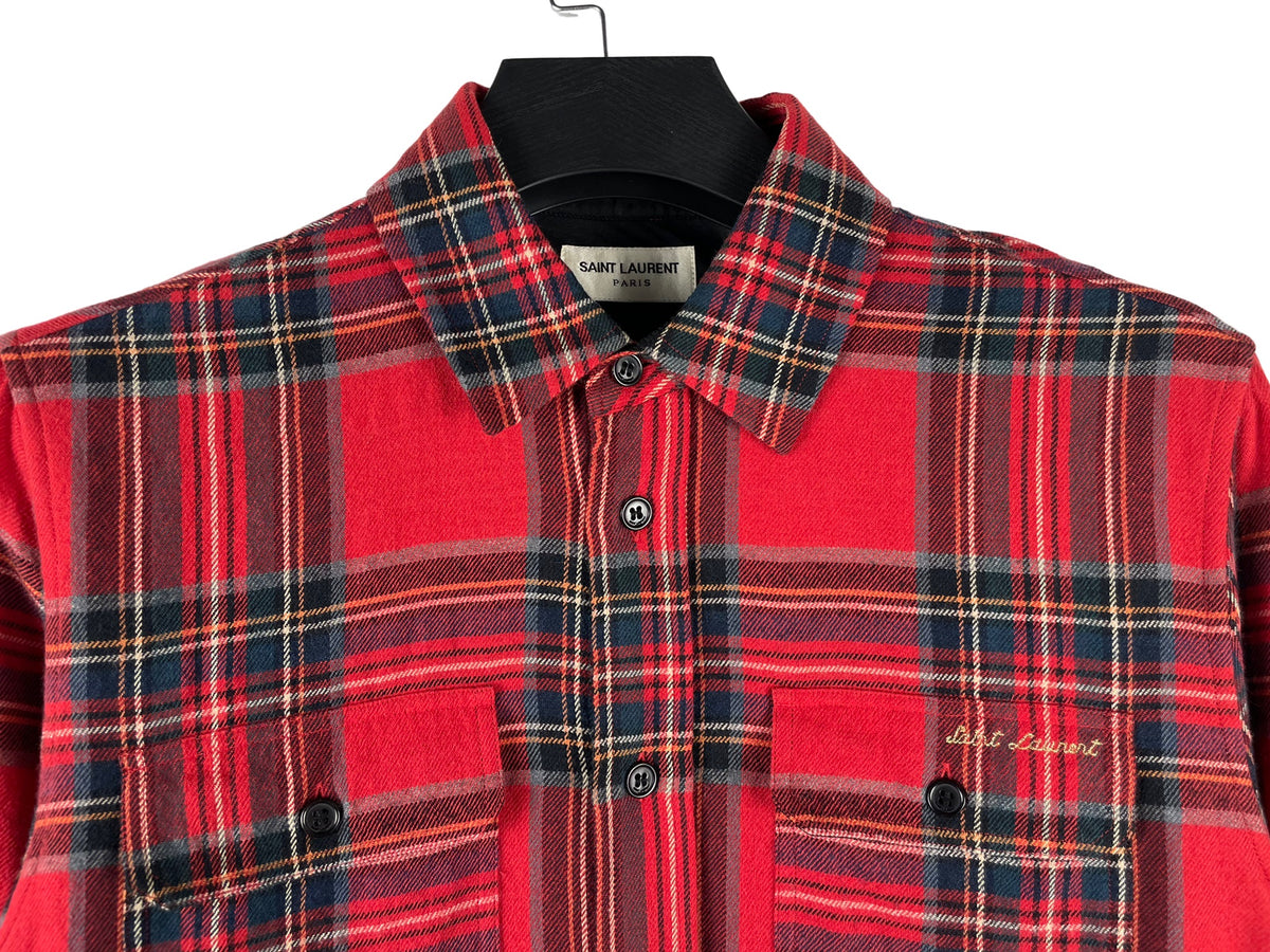 Saint Laurent Plaid Shirt AW20