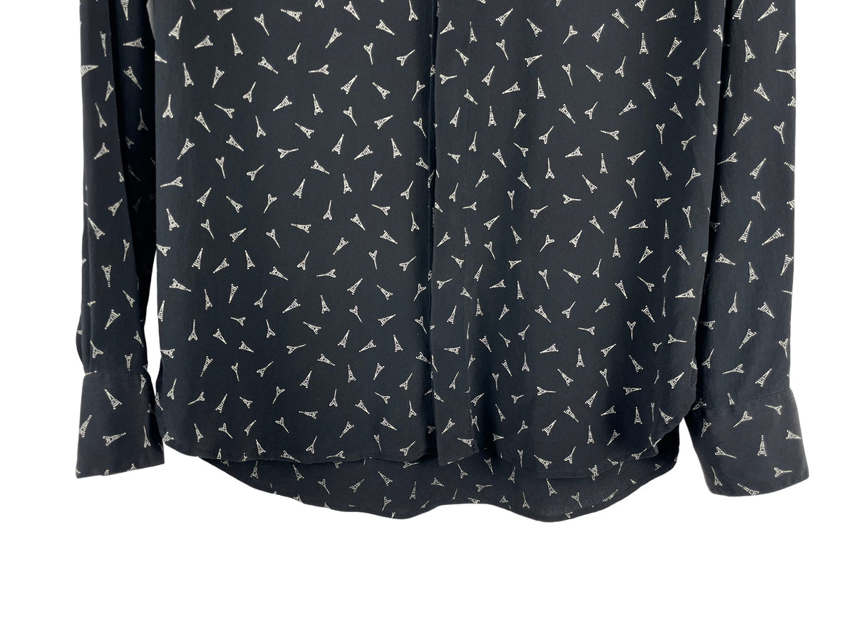 Saint Laurent Eiffel Tower Silk Shirt AW19