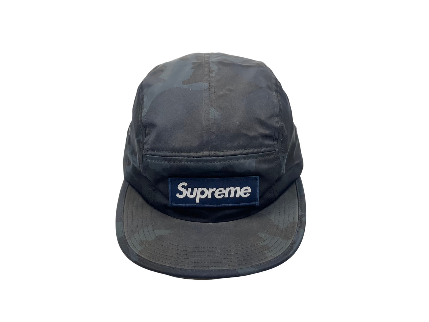 Supreme Camo Camp Cap Navy