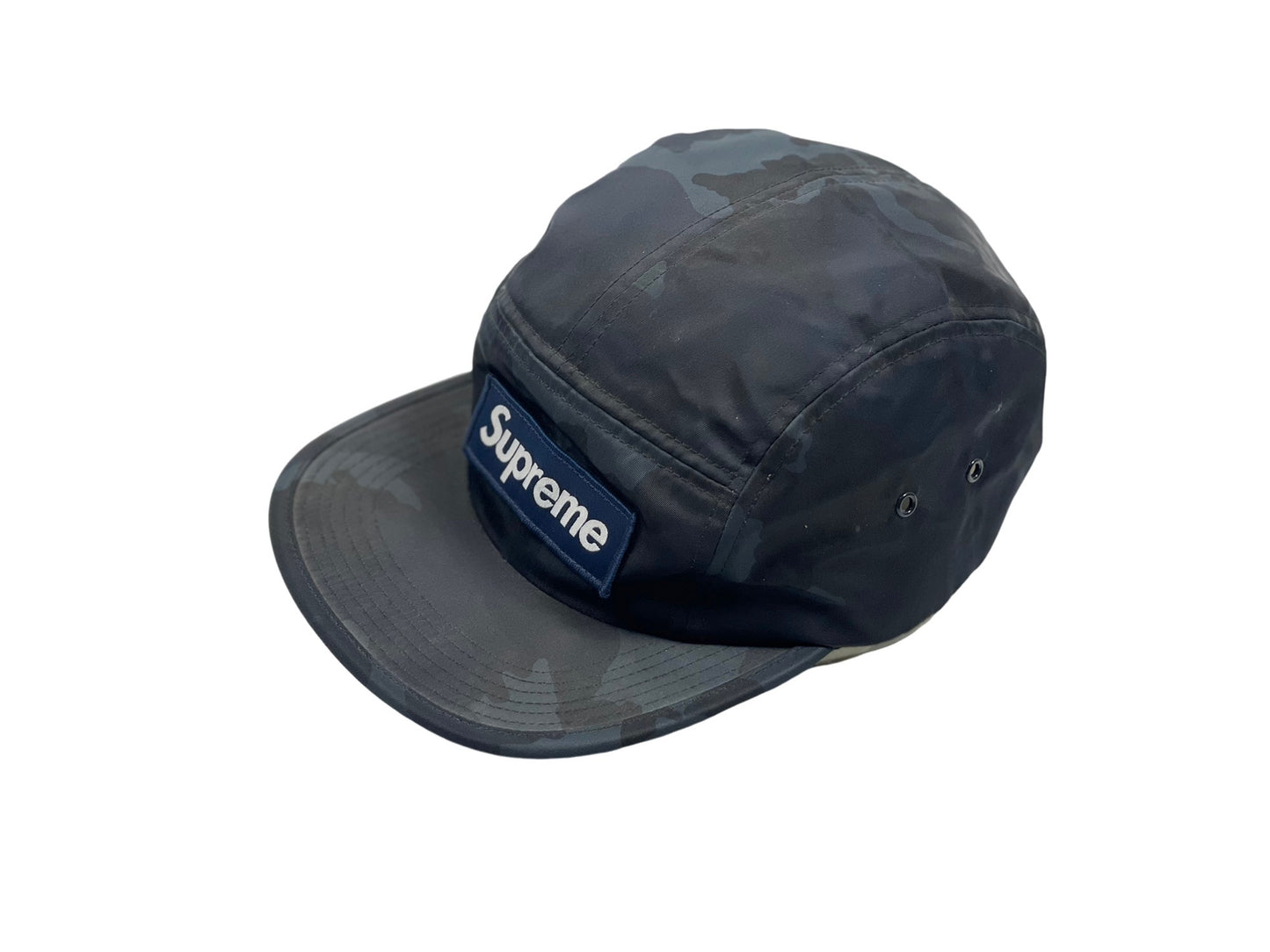 Supreme Camo Camp Cap Navy