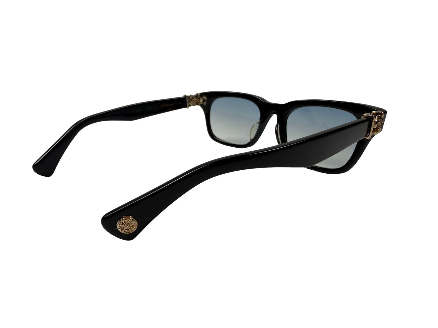 Chrome Hearts Gittin Any? A 18K Gold Blue Sunglasses