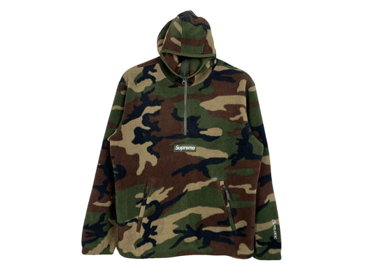 Supreme Polartec Half-Zip Hoodie Camo 22FW