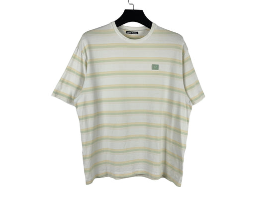 Acne Studios Striped Face Logo T-Shirt