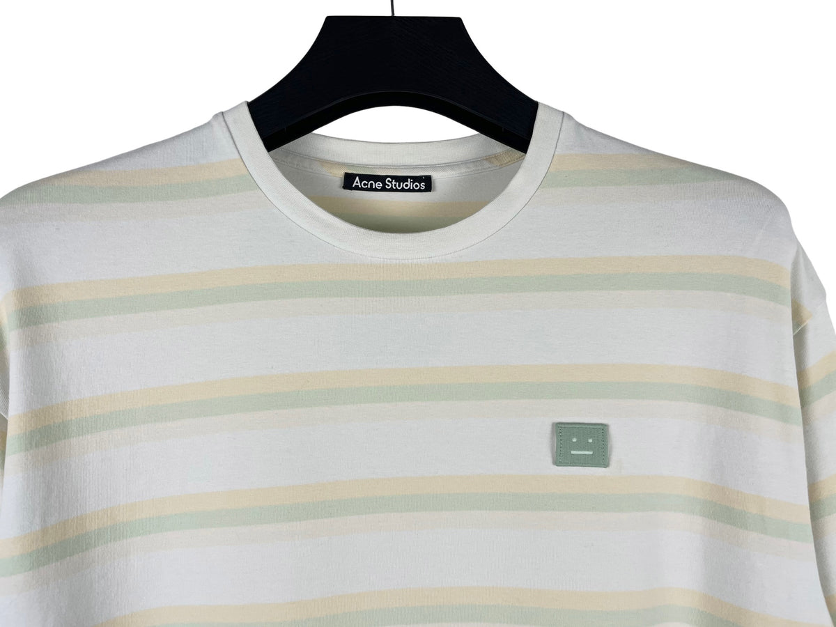 Acne Studios Striped Face Logo T-Shirt