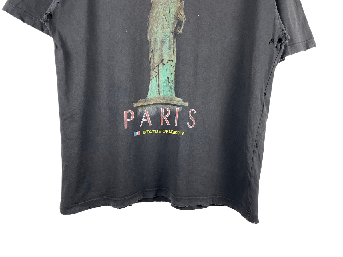 Balenciaga 24SS Destroyed Statue of Liberty Print T-Shirt
