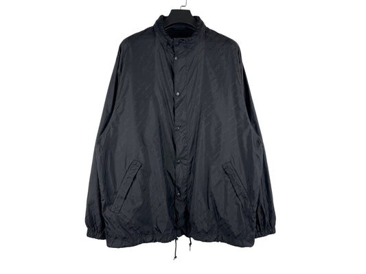 Balenciaga All-over Logo Rain Jacket SS21