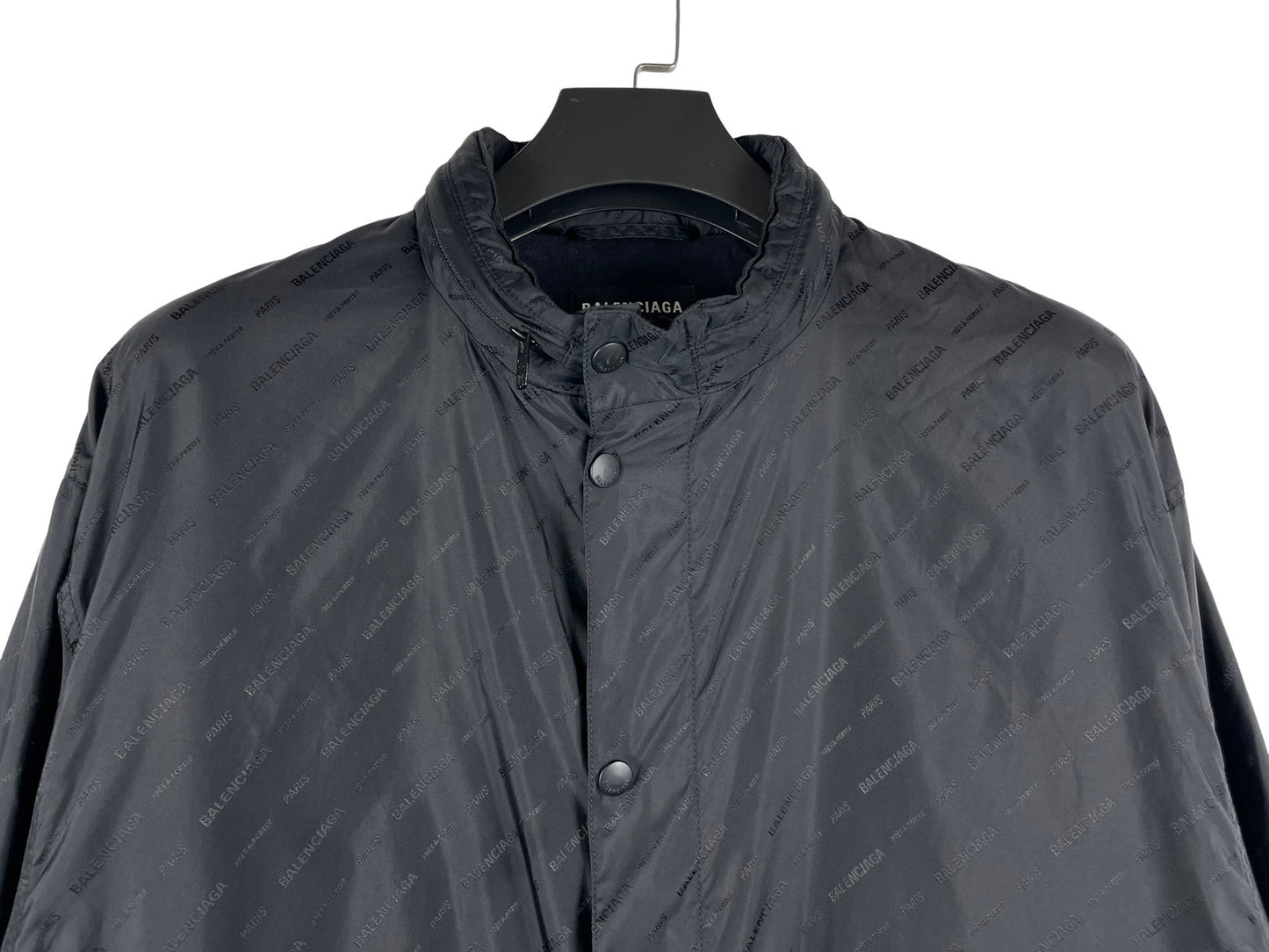 Balenciaga All-over Logo Rain Jacket SS21