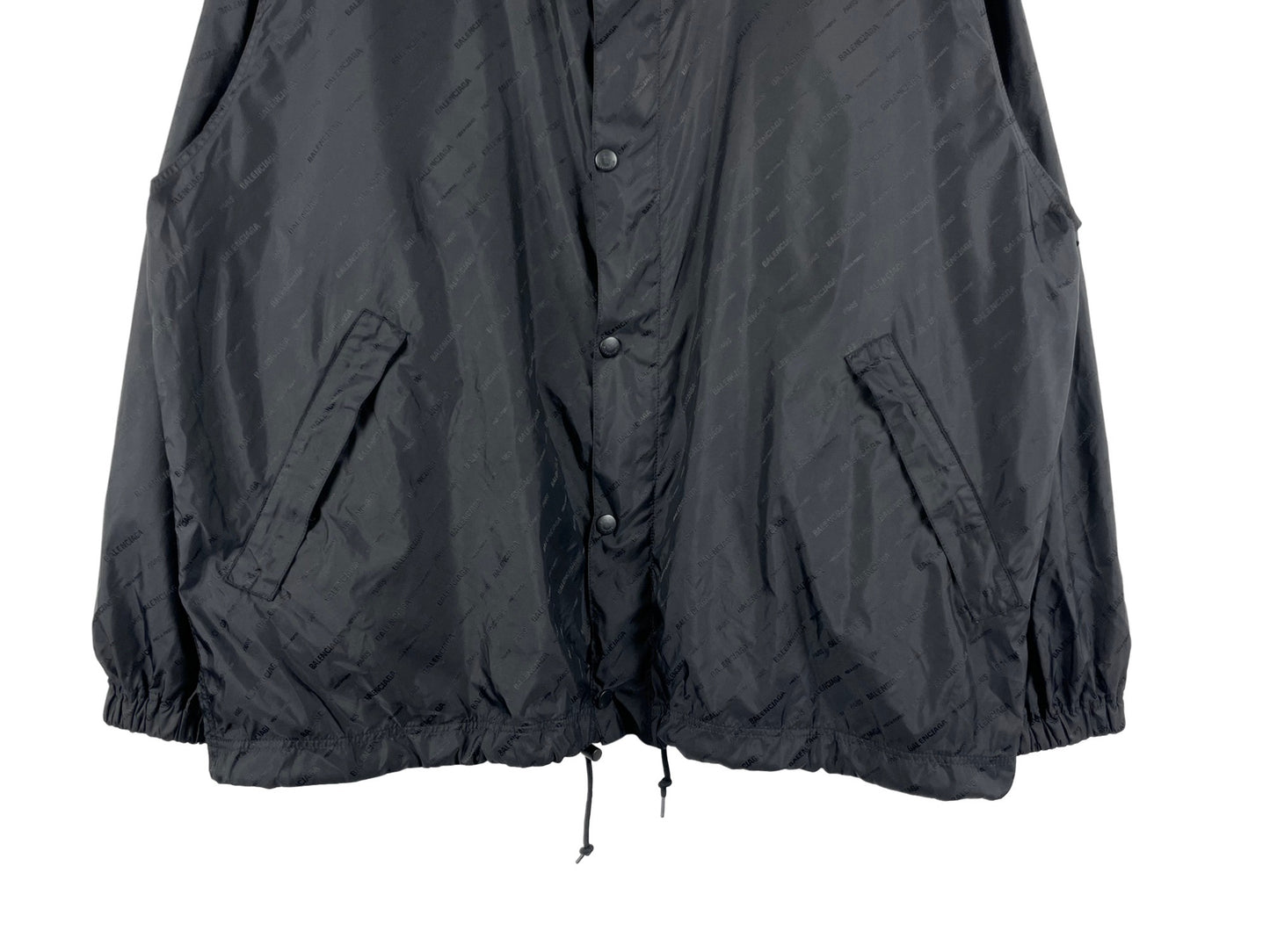 Balenciaga All-over Logo Rain Jacket SS21