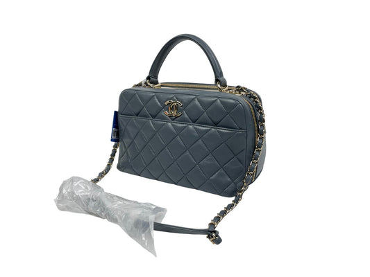 Chanel Trendy CC Leather Bag Grey