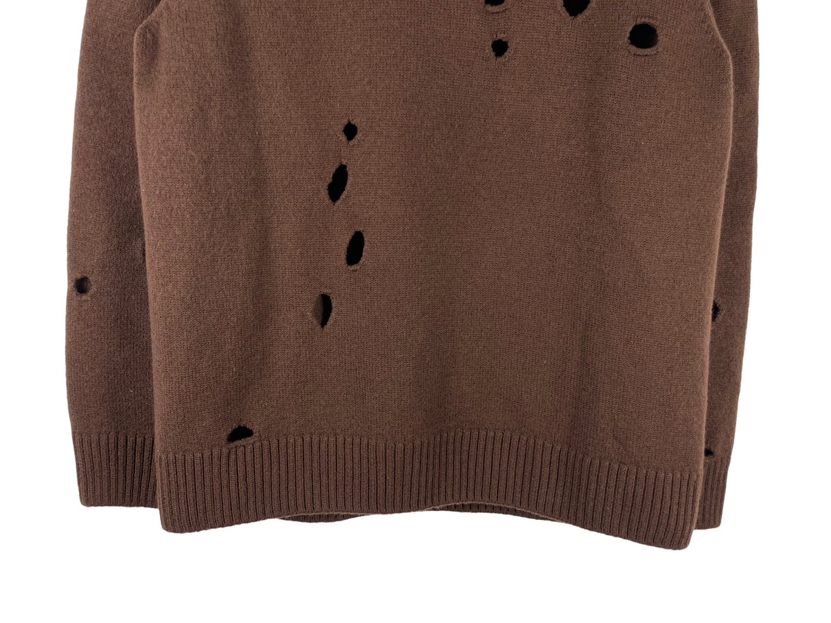 Burberry Small Logo Distressed Oversized Sweater