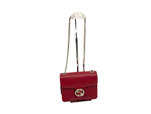 Gucci Interlocking GG Shoulder Bag Red