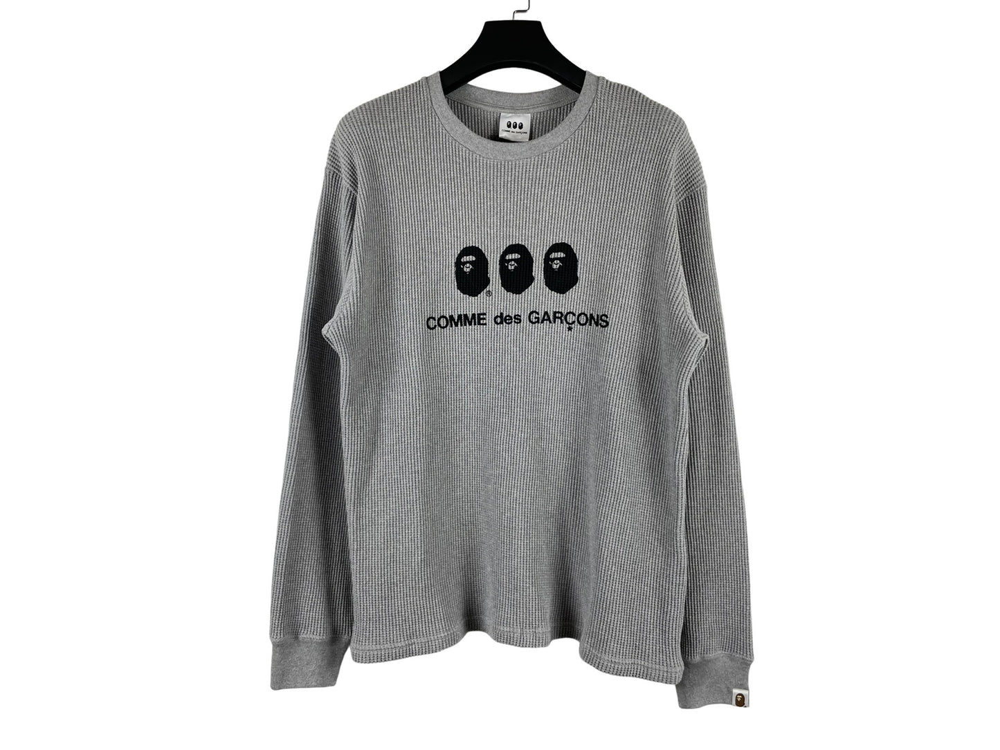 Comme Des Garcons x Bape Waffle Crewneck AW25